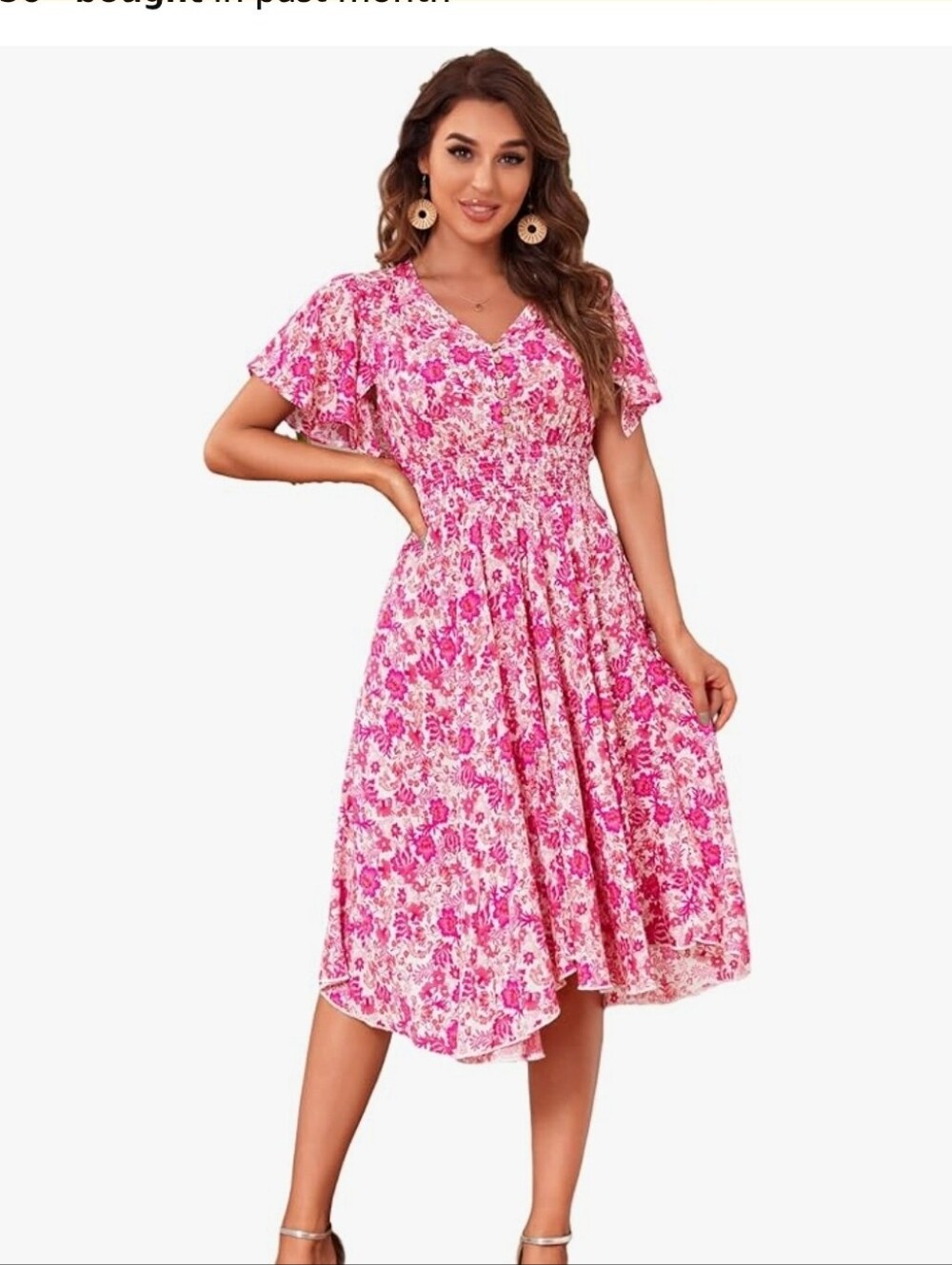 Pink Floral Dress